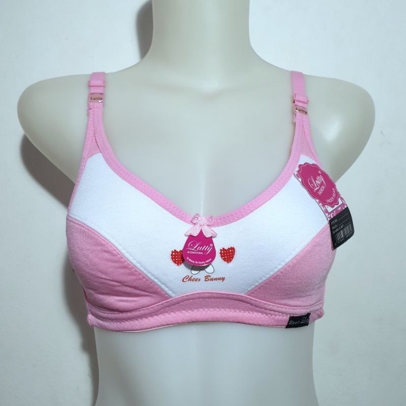 3 Pcs Bra Remaja | Bra Wanita | Bra Perempuan Kancing Dua Tanpa Kawat