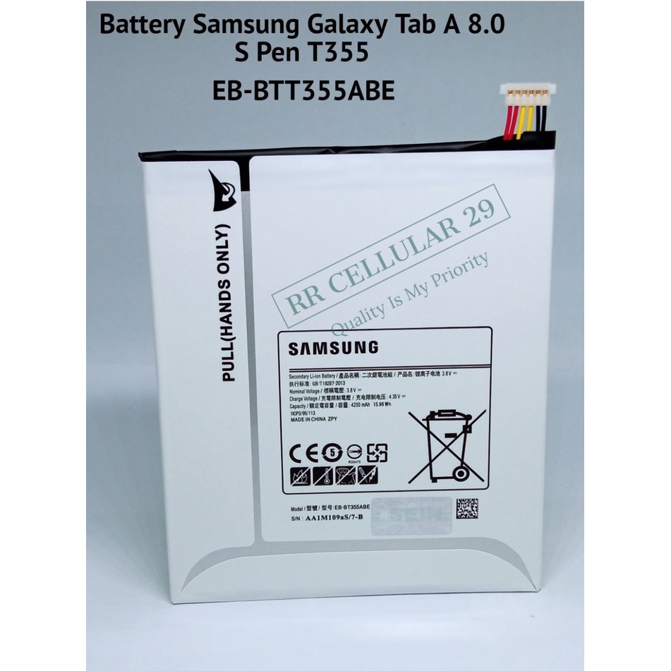 Batre Baterai Original Samsung Galaxy Tab A 8.0 2015 S pen T350 T355 SM-T350 SM-T355 Battery Tablet Tanam