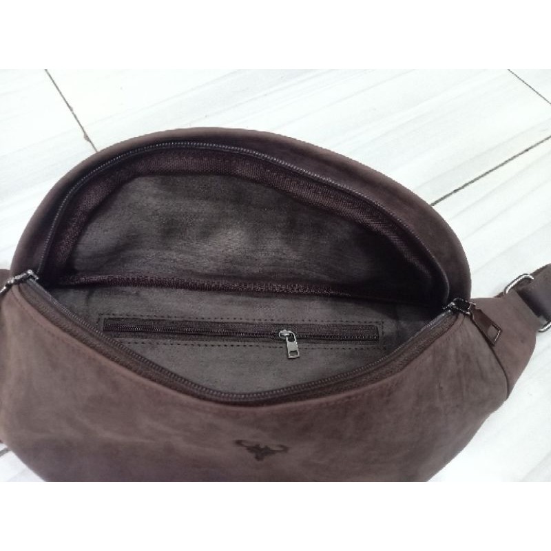 Waistbag WR.LEATHER Kulit Sapi Crazy Horse Vintagee