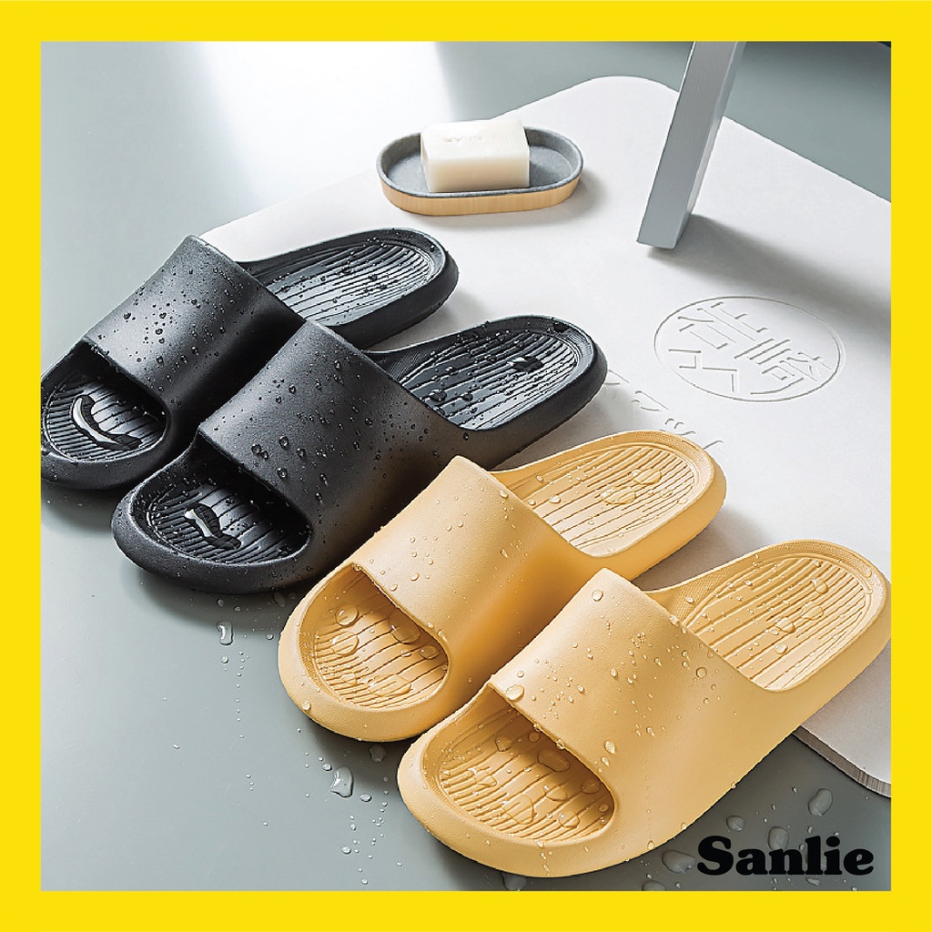Sanlie Sandal Anti Selip Bahan EVA Karet Polos Wanita Slip On Cute Korean Style Murah Anti Air 533