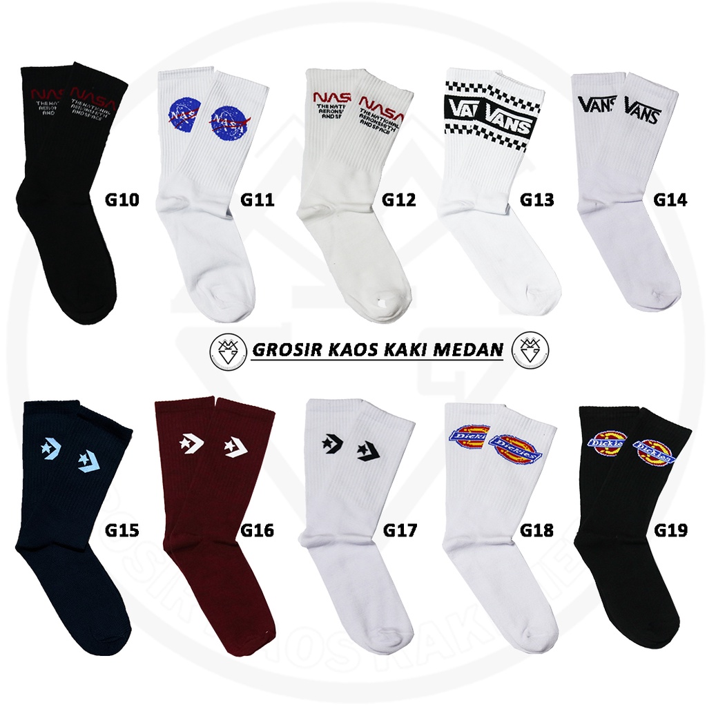 PROMO KAOS KAKI SKATE MOTIF  MEDAN CEWEK COWOK