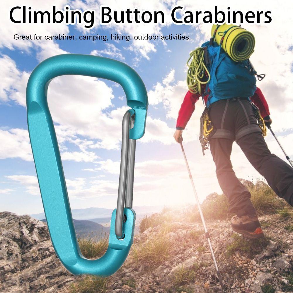 Suyo Tombol Panjat Kualitas Tinggi Peralatan Multicolor Aluminium Alloy Carabiner