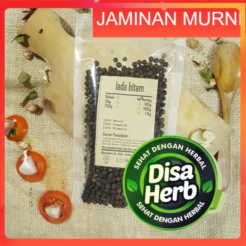 

LADA HITAM BULAT 100 GRAM - Piper Nigrum - MURNI - JSR - REMPAH - PREMIUM QUALITY