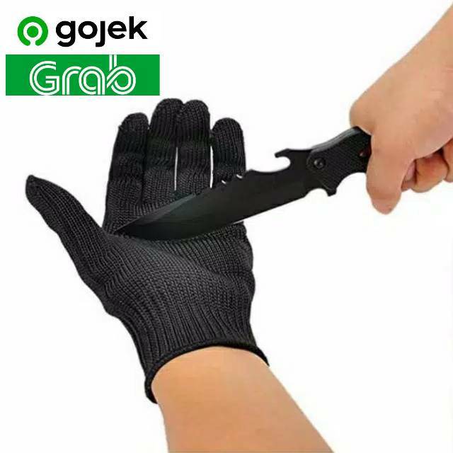 Sarung Tangan Anti Pisau Tajam Potong Gores Bacok Begal Anti Cut Glove