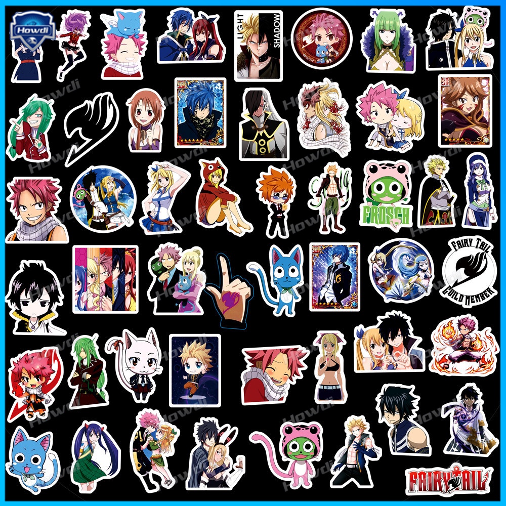 Stiker Anime Fairy Tail Tahan Air Untuk Helm Motormobil