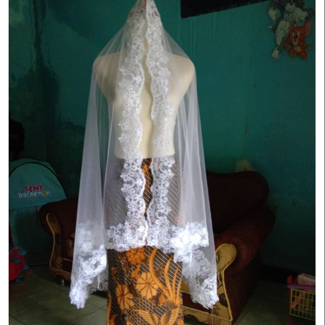 Ready Kerudung akad pengantin