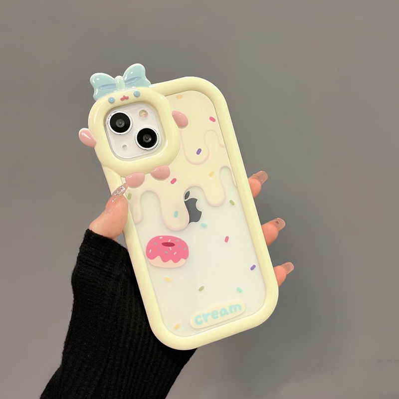 2 in 1 case Lensa stereo Motif Kartun shockproof Untuk iphone 11 pro max 12 13 pro max Xs max XR