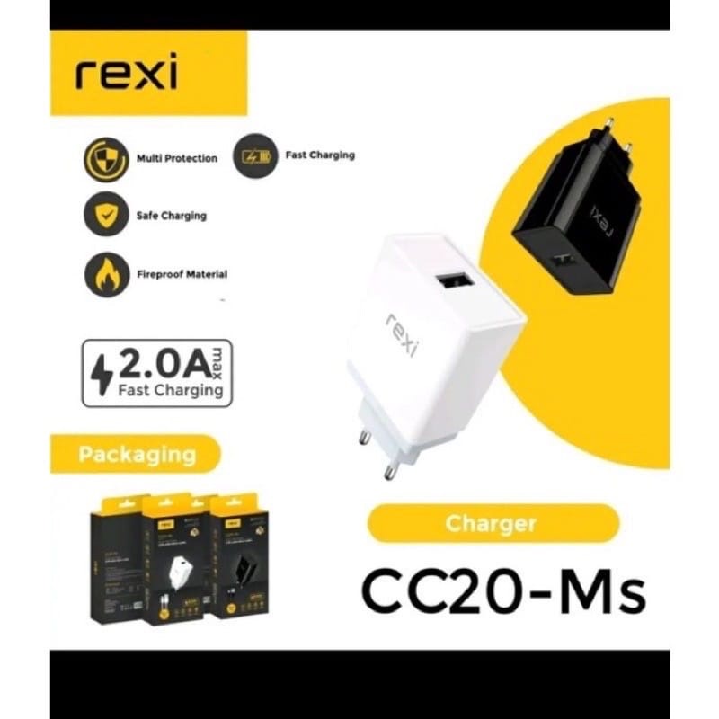 Charger Rexi CC20-Ms 2.0A Single Output With Micro Cable