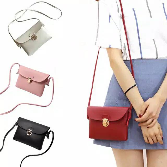 Tas kulit sintetis tebal wanita