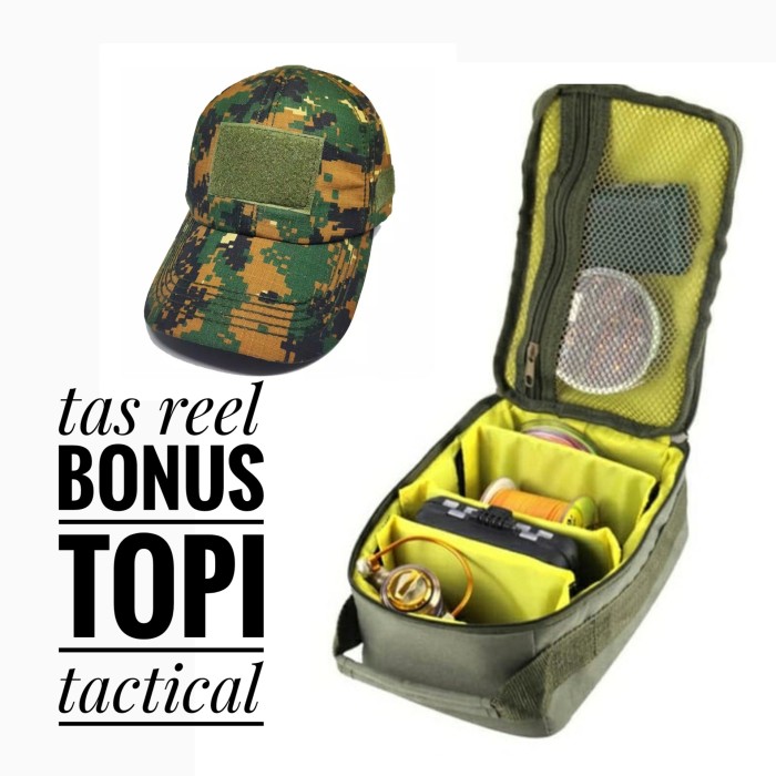 Tas Tempat menyimpanan Reel/ Tas Aksesoris Pancing /Tas reel pancing