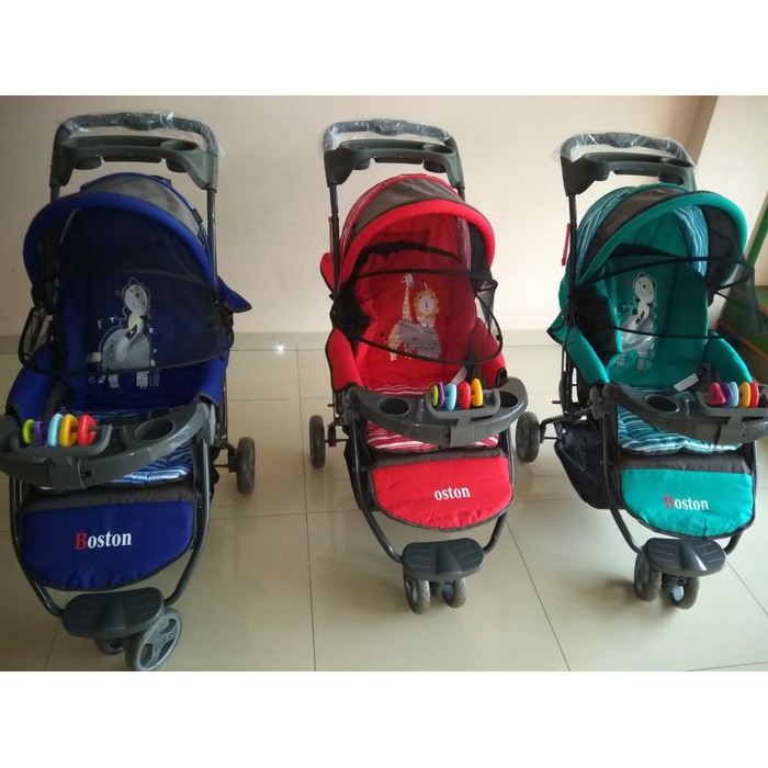 Ibu & Bayi - Stroller & Alat Bantu Bawa Bayi - Stroller - Stroller Pliko Boston Red.Blue.Orange.Blue