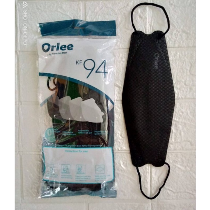MAKSER KF94 ORLEE HITAM ISI 10PCS