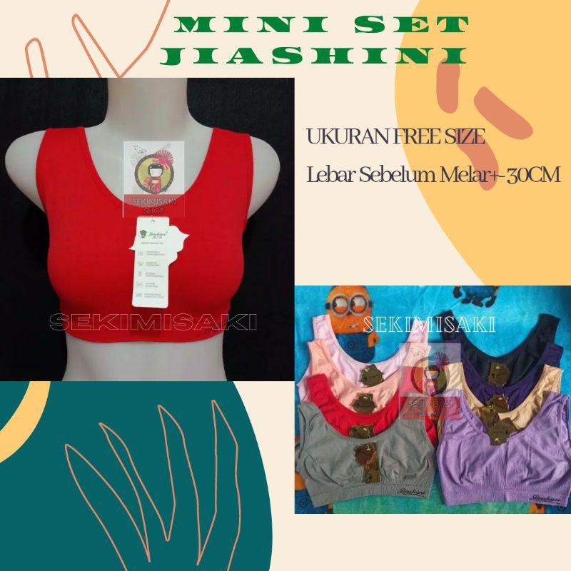 SPORT BRA BIG SIZE (BH SPORT) MINISET RAJUT IMPORT JIASHINI MELAR BANYAK ANTI BEGAH