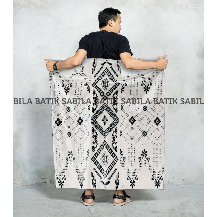 (Best Seller) Sarung Batik Etnik Nusantara Pria Dewasa Motif Etnik Cabutan / Sarung Batik Azzahir