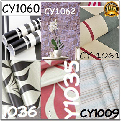 [Promo Spesial] Wallpaper Dinding Premium Motif Dan Karakter 45CM X 10M Sesuai Kode