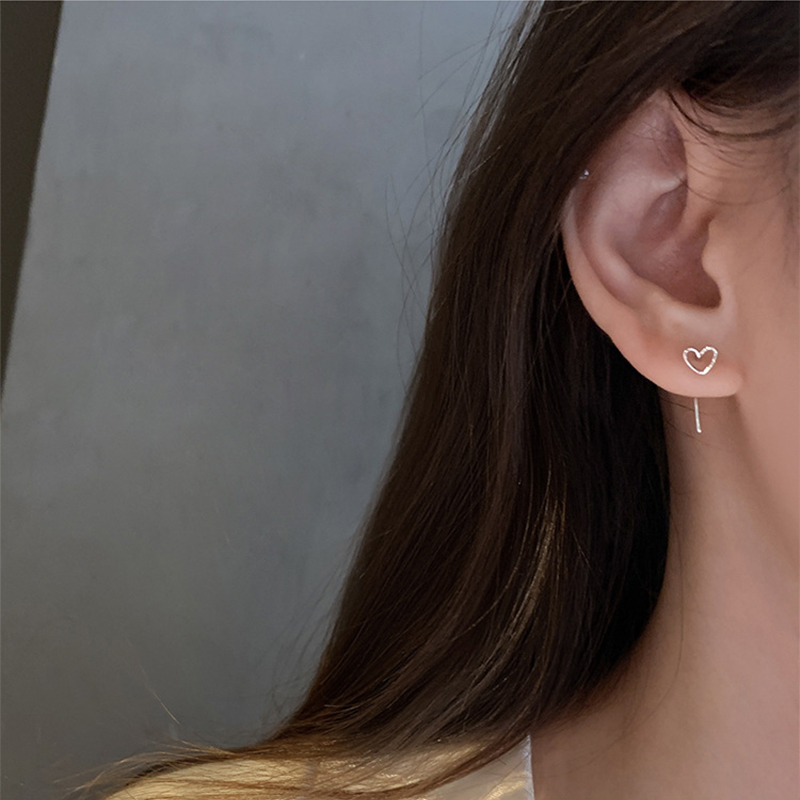 Anting Kait Wanita Model Hollow Out Warna Permen Untuk Hadiah Ulang Tahun / Valentine