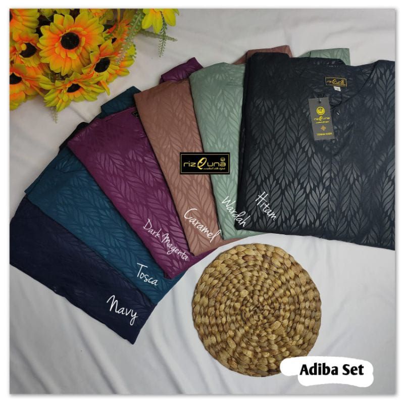 READY STOK----- SET ADIBA BY RIZQUNA GAMIS ---GAMIS ORI PALING MURAH