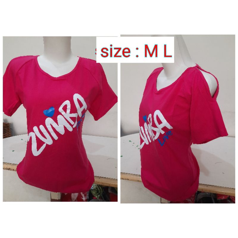 kaos senam zumba