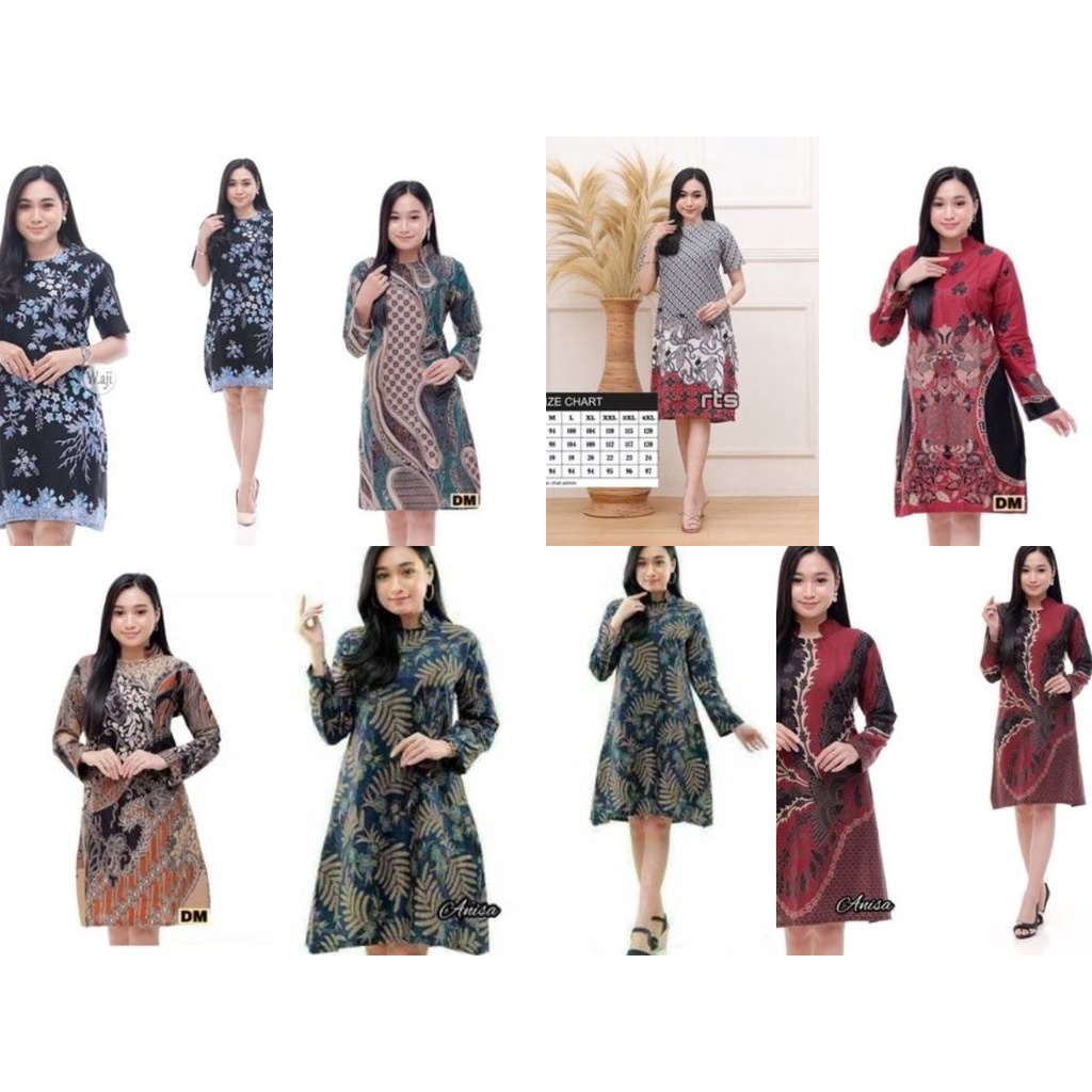 Dress Batik / Dress Batik Modern / Dress Batik Wanita / Dress Batik Wanita Murah