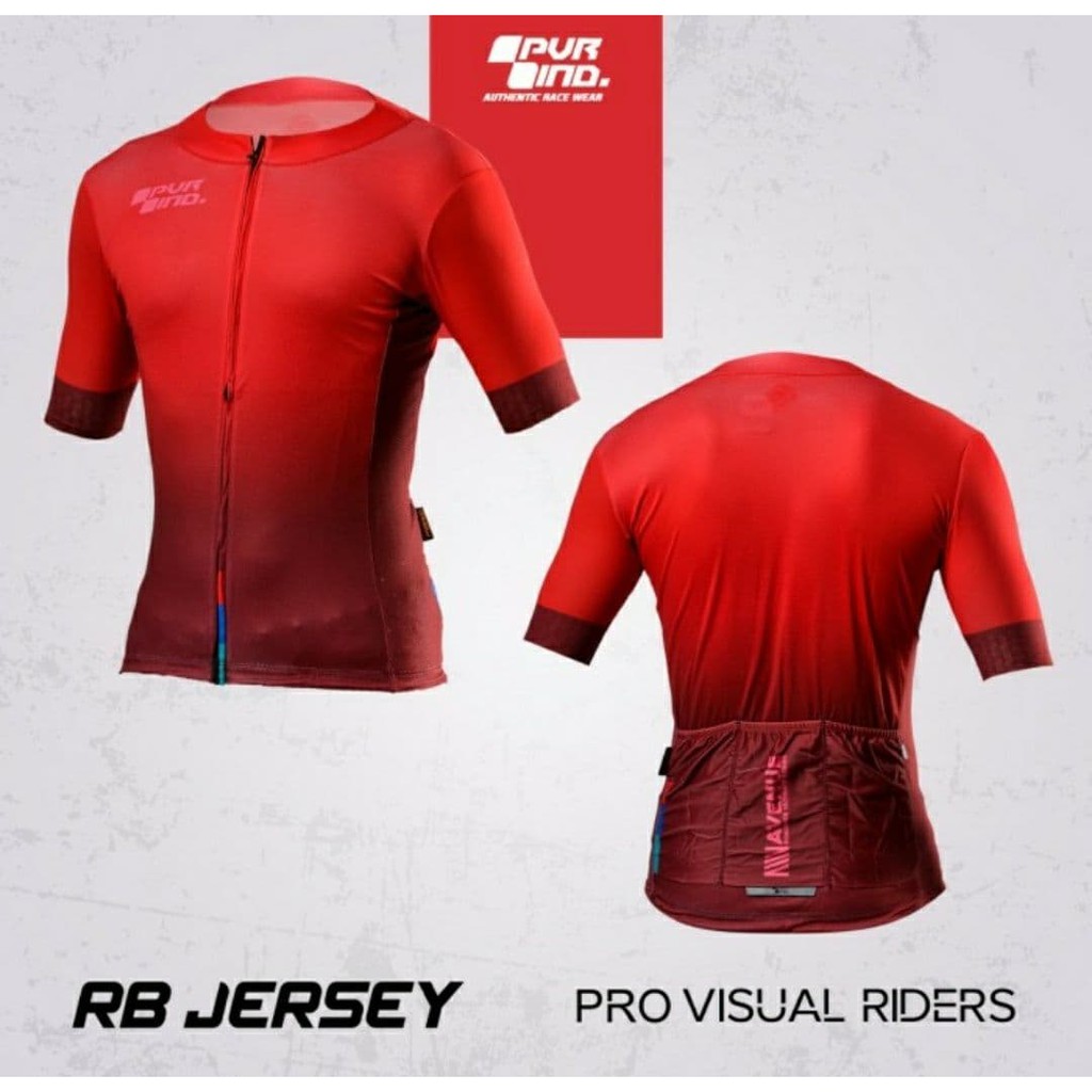 Jersey XC ROAD BIKE PVR ULTIMATE SERIES Merah ~ Jersey Roadbike