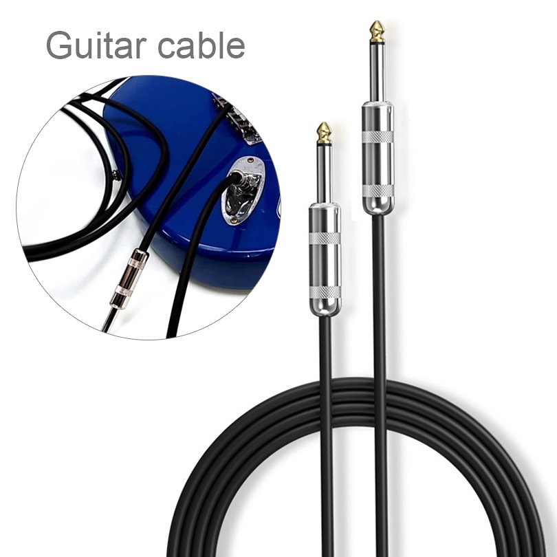 3m 6M Kabel Gitar Elektrik / Bass Bahan PVC Tanpa Suara