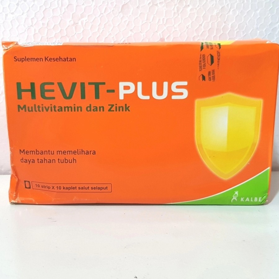 Hevit Plus Multivitamin dan Zinc 100 kaplet