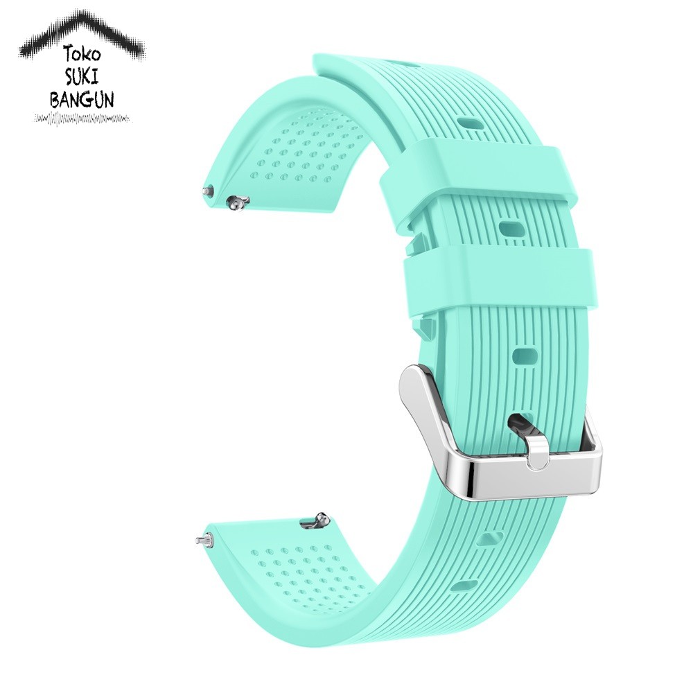 TALI JAM 20mm QUICK RELEASE Rubber STRIP LINE Hole Watch Band Strap