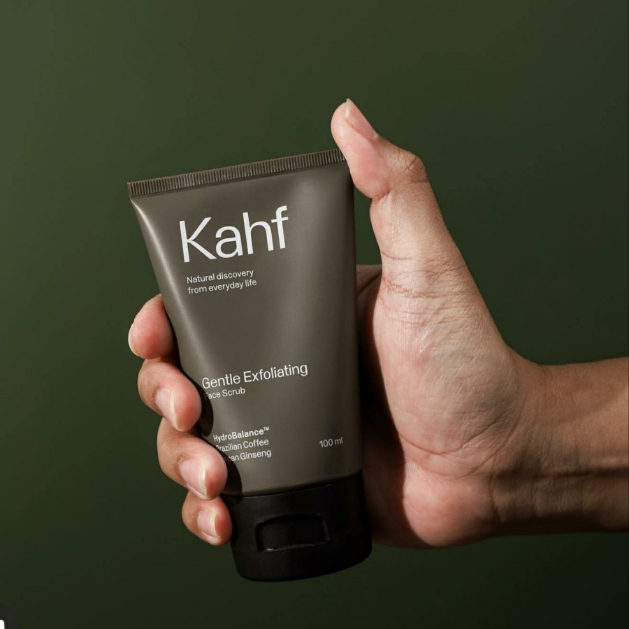 Kahf Gentle Exfloating Face Scrub Wajah Pria Anti Kusam Noda Hitam