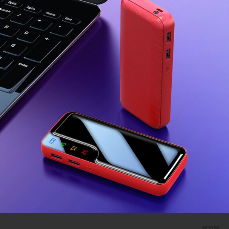 mini power bank led 20000mah