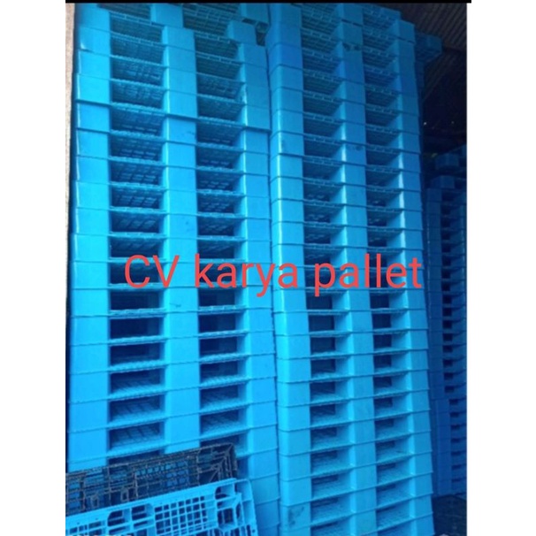 palet plastik bekas berkwalitas dan murah UK 100x100x12 maximal 1 ton