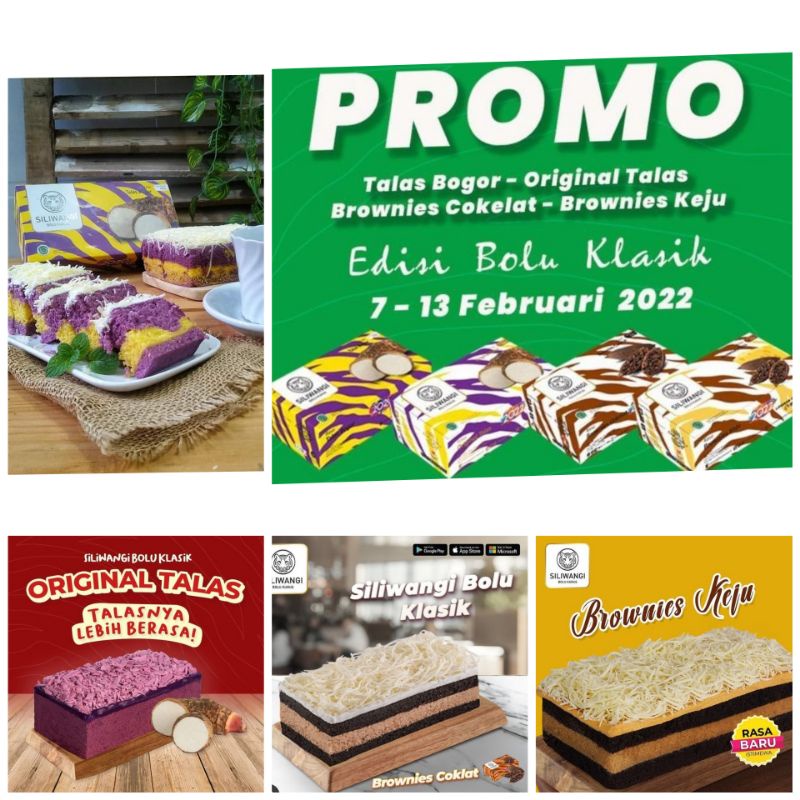 bolu kukus siliwangi promo 1 paket isi 4 box