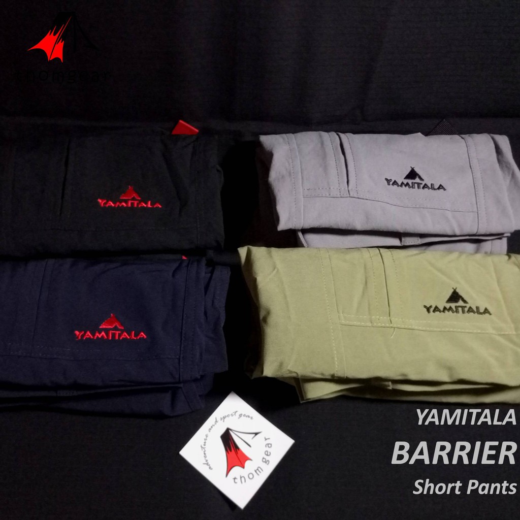 Yamitala Celana Gunung Pendek Barrier Short Pants Quickdry Stretch Pria Wanita M L Xl Xxl Outdoor Sepeda Hiking Adveture Tactical Kerja Lapang Lari Volly Petualang Murah Ori Original Terbaru 2022 Thomgear Bandung Surabaya