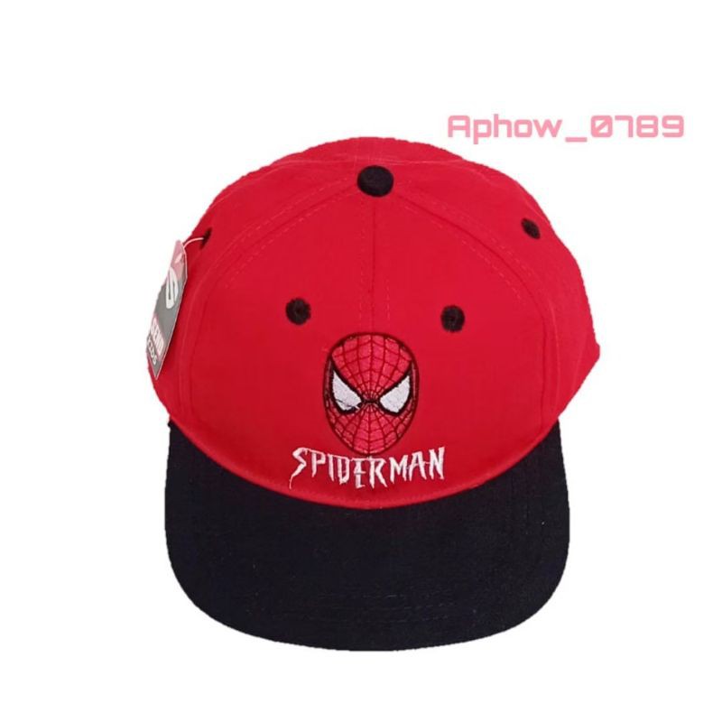 Topi anak bordir spiderman / superman / topi anak karakter superhero