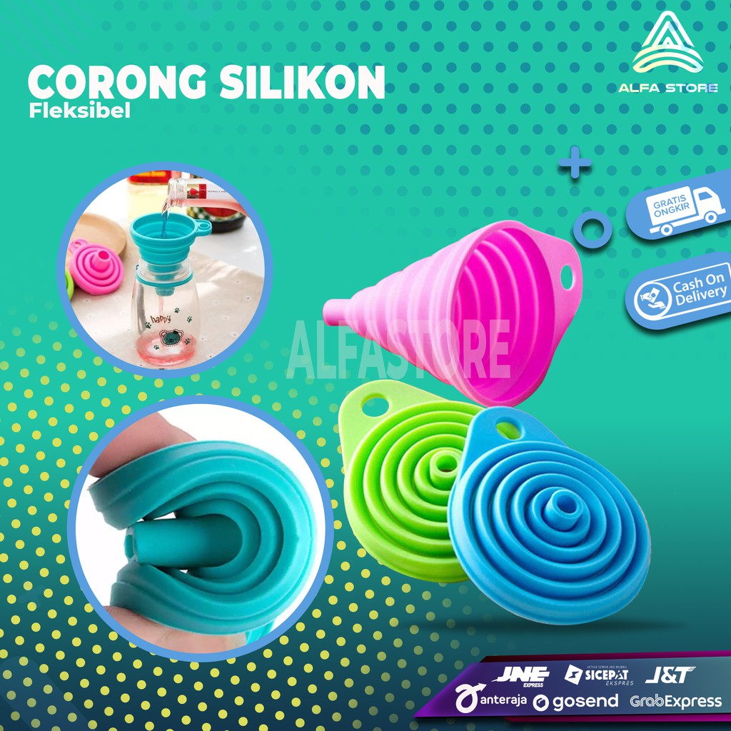 Corong Lipat Mini Portable Untuk Minyak Dan Air Bahan Silikon