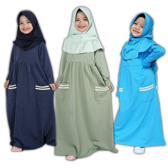 Gamis Anak Cutetrik Terbaru Bahan Kaos Babyterry Shopee Indonesia