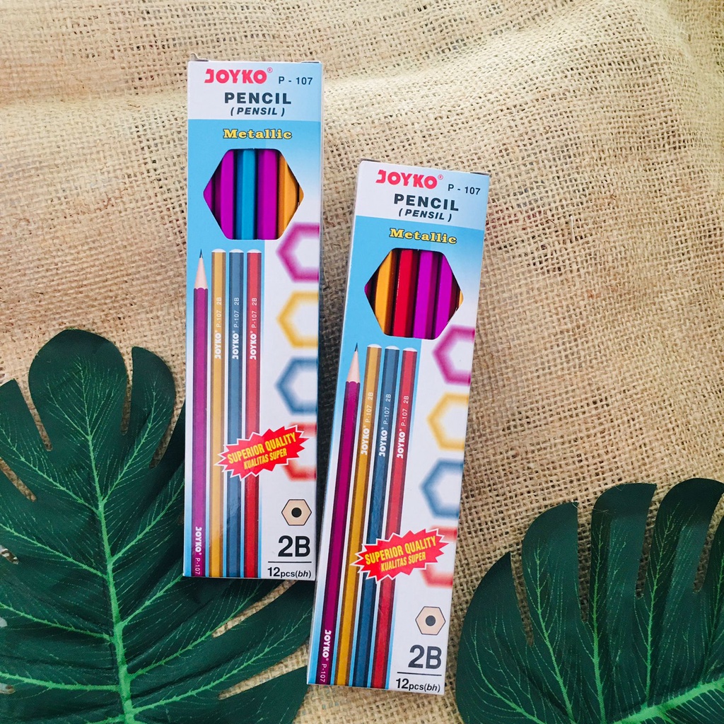 

PENCIL 2B JOYKO P-107 METALIC / PENSIL P107
