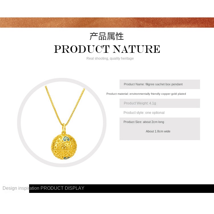 Kalung Liontin Bola Sachet 3D Lapis Emas Asli Kadar 375 Untuk Wanita