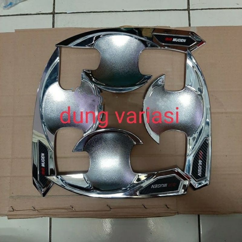 cover outer Brv Brio Mobilio Mugen hitam chrome