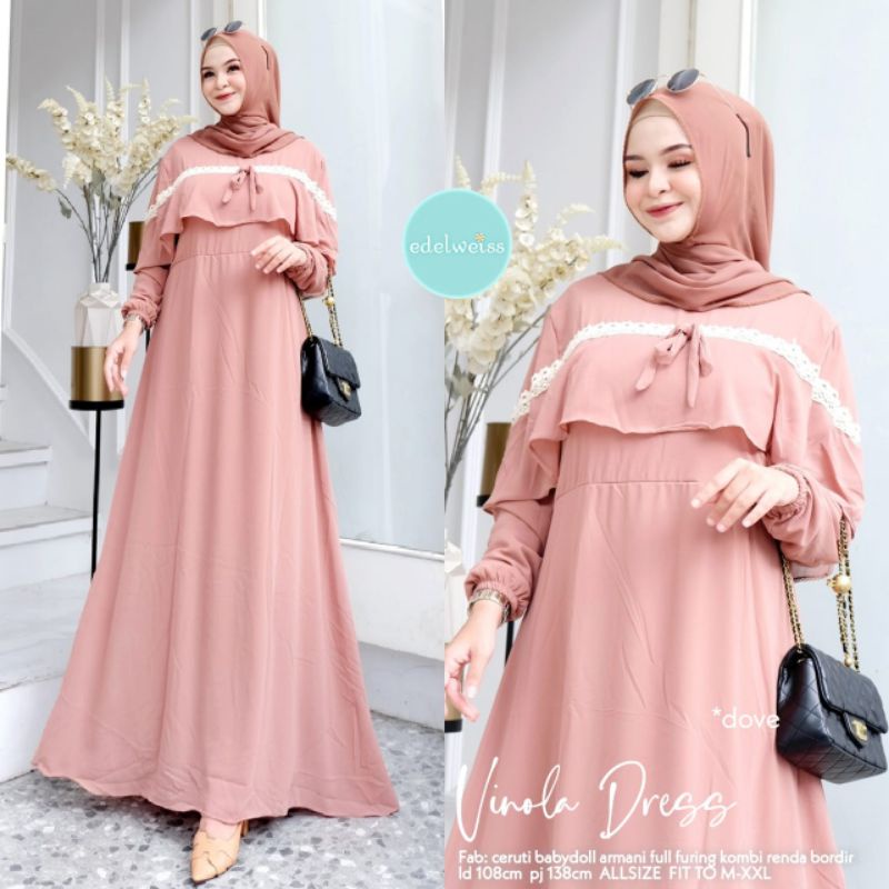 Vinola Dress || LD 108 PJ 138 Fit To M-XXL
