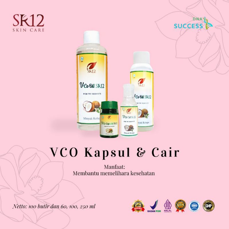 VCO VIRGIN COCONUT OIL SR12/ VITAMIN IBU HAMIL DAN PENUMBUH RAMBUT/ PERAWATAN KECANTIKAN/ IMUNITAS