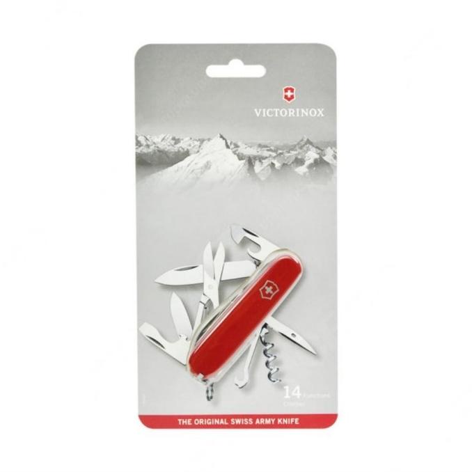 VICTORINOX SWISS ARMY PISAU LIPAT ORIGINAL CLIMBER POCKET 14 FUNGSI FCVFD65462
