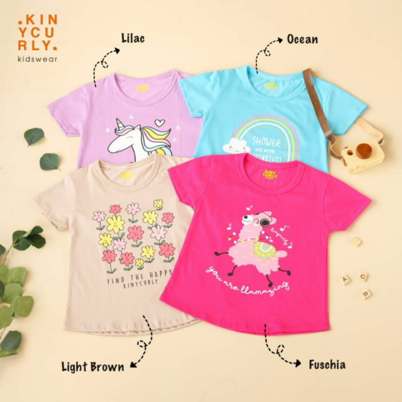 Kinycurly Boys n Girl 2-8Th/Kaos anak kinycurly