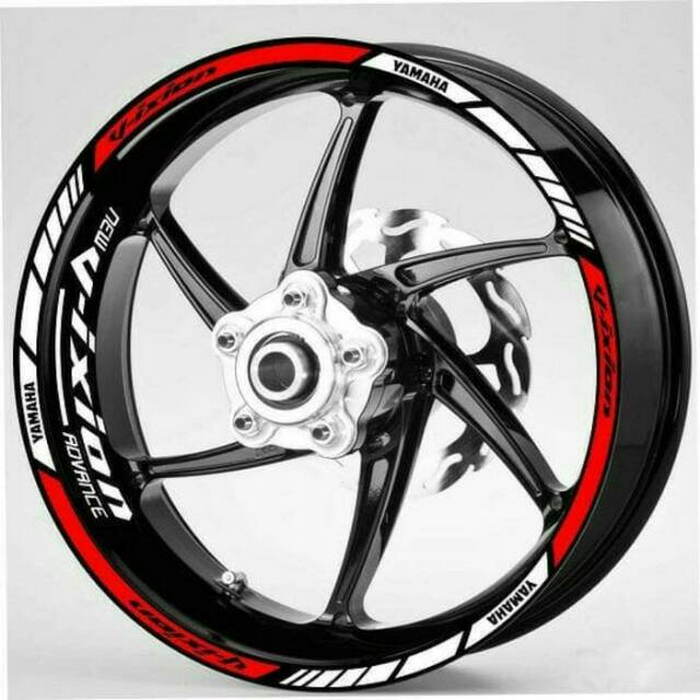 Stiker velg  motor  yamaha new vixion  advance untuk velg  