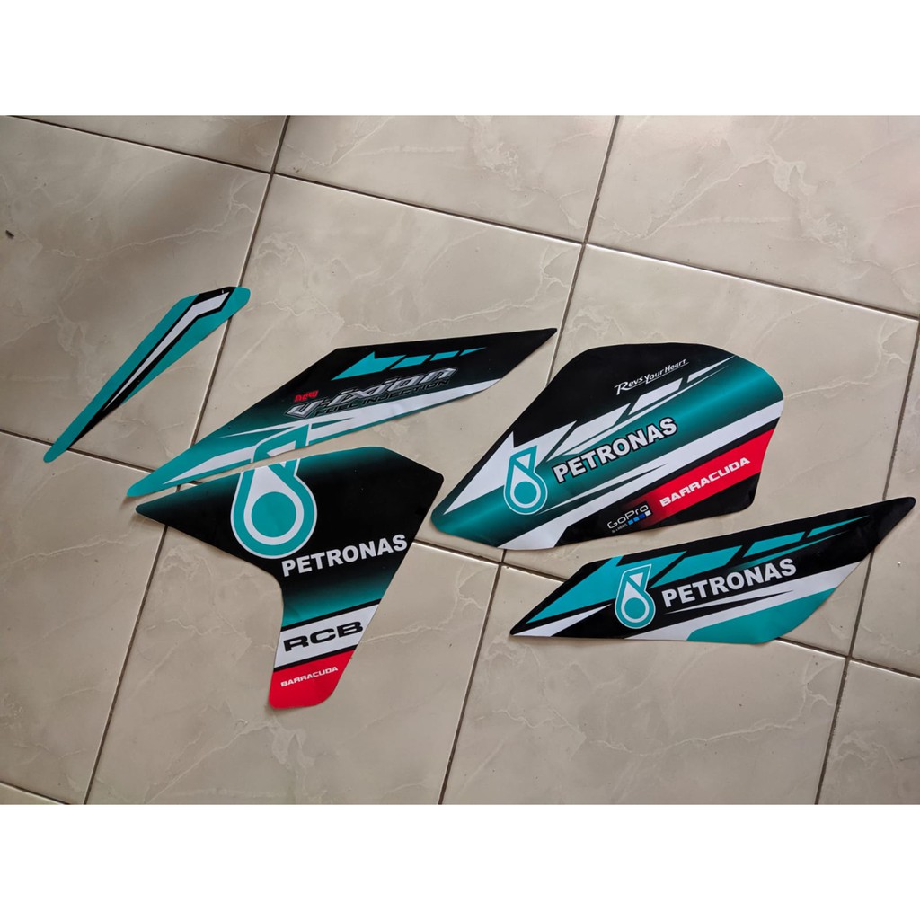 STRIPING DECAL STICKER YAMAHA VIXION NVL VALENTINO ROSSI PETRONAS