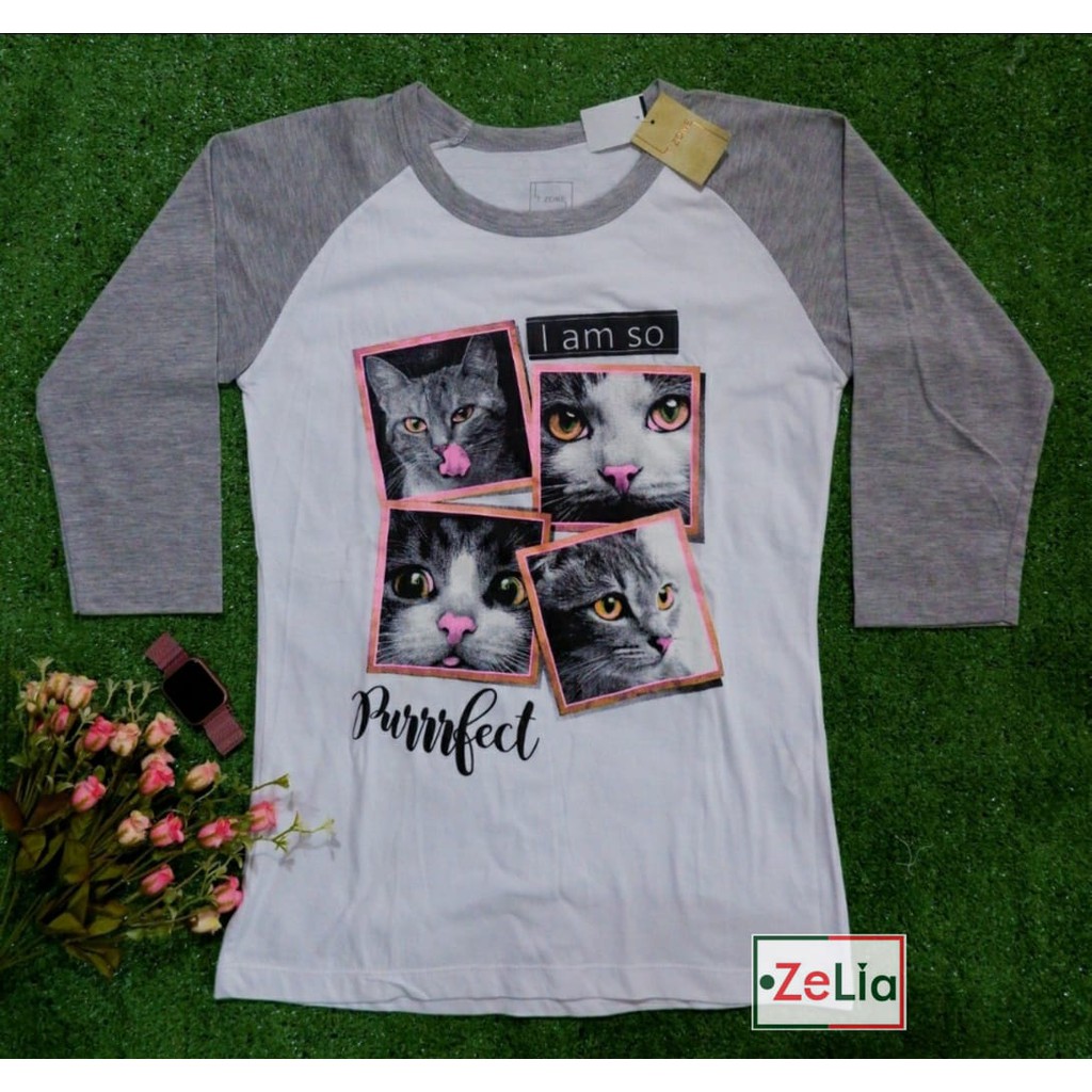 T-SHIRT/KAOS/BAJU WANITA BRAND MATAHARI ORIGINAL TZONE MURAH PANJANG SIZE S
