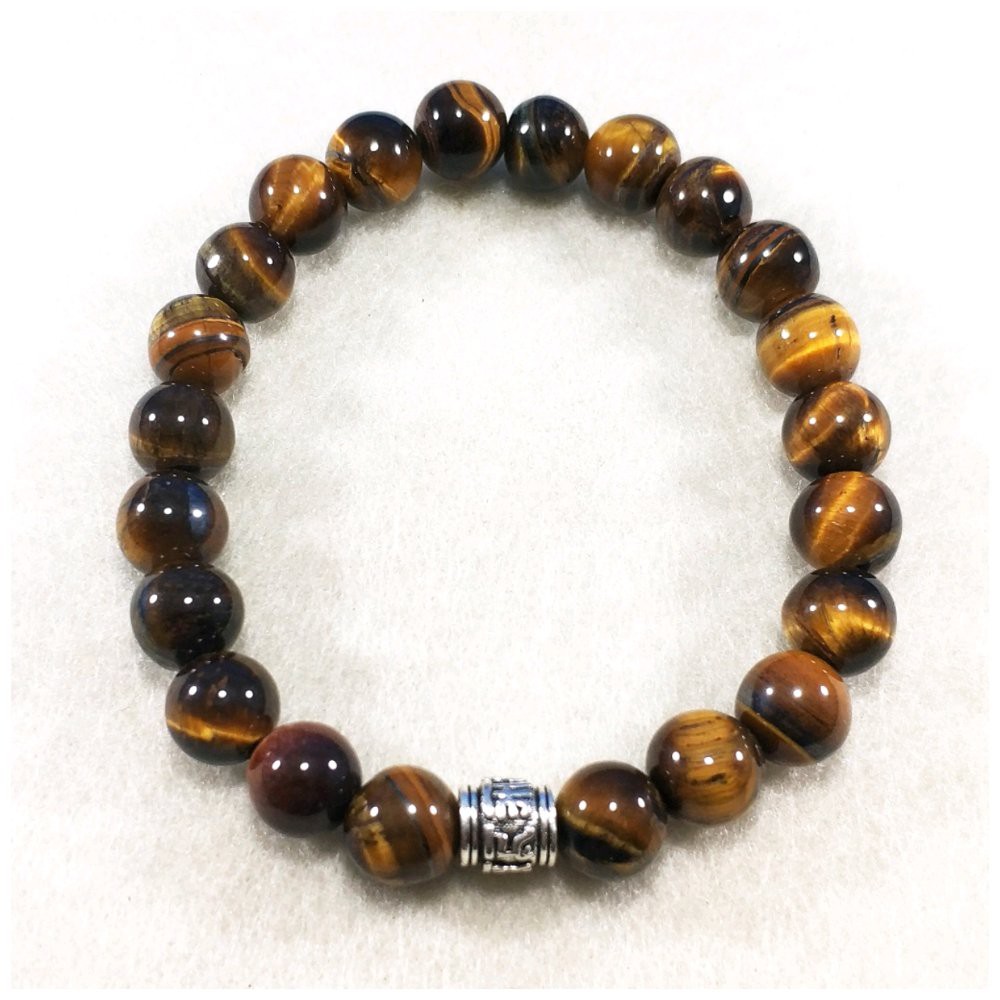 GELANG NATURAL TIGER EYE BIDURI SEPAH BEST BRACELET PREMIUM COLLECTION DENGAN PERAK 925