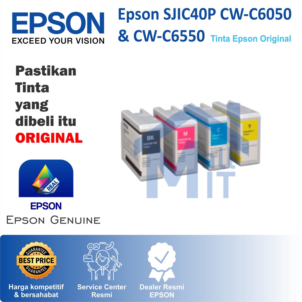 TINTA EPSON SJIC40P SJI-C40P SJIC 40P CWC6050A CWC6550A CW-C6050A