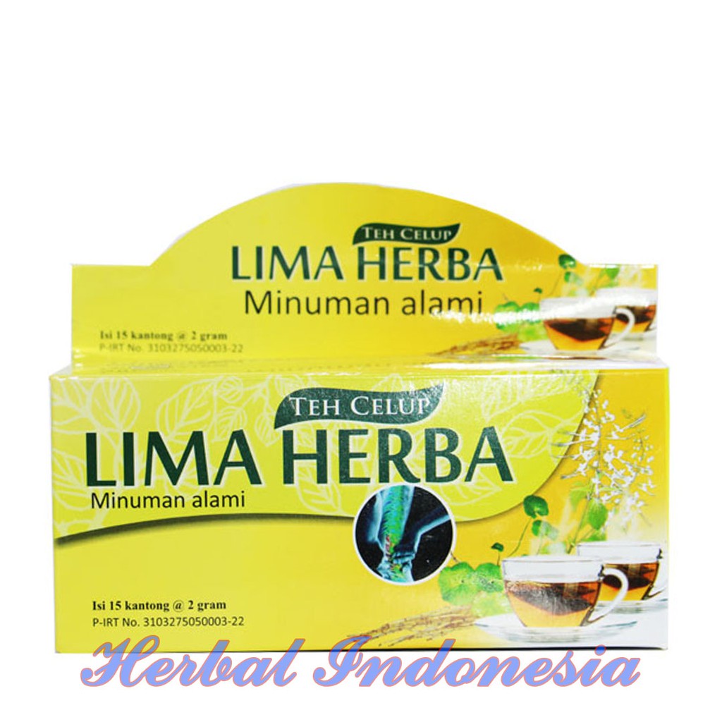 Teh Lima Herba Obat Herbal untuk asam urat dan rematik