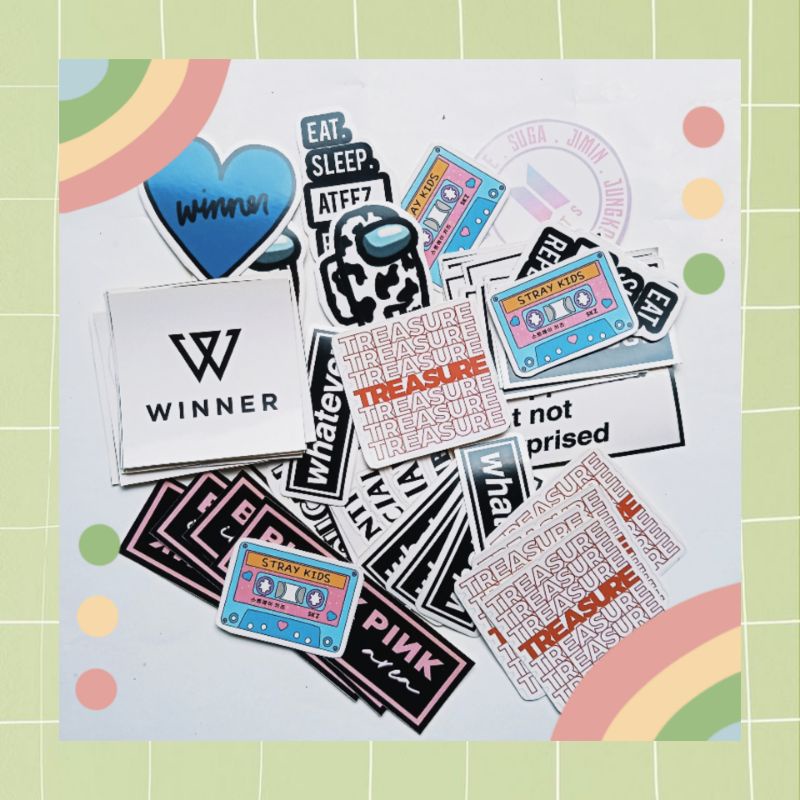 Stiker Aesthetic | Stiker Kpop | Aesthetic Sticker | Stiker Tumblr | Stiker Logo Kpop NCT Treasure E