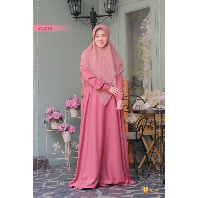 GAMIS CHANA BY KYANA HIJAB SET KHIMAR ATAU BERGO | BAHAN LAURA CREPE MIX CERUTY BABYDOLL